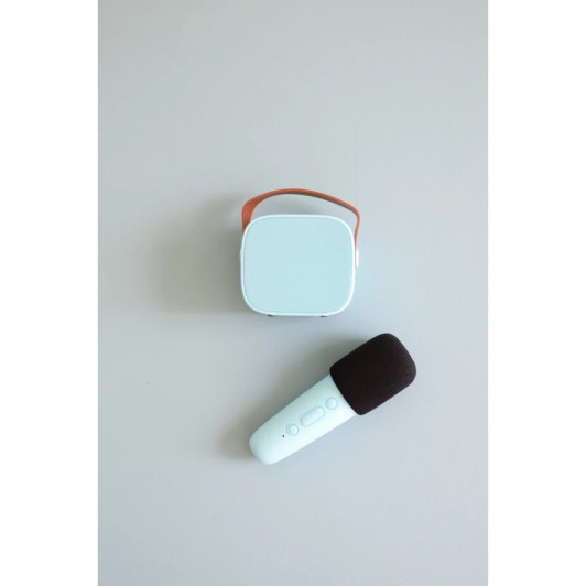 Bluetooth Karaoke set mikrofón a reproduktor Modrý